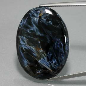 Piétersite multicolore naturelle coupe ovale, 26,70 ct, opaque