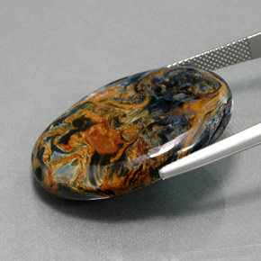 Pietersite Multicolore naturelle Coupe ovale, 26.23 ct, Opaque
