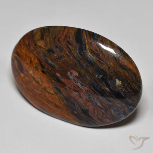 Pietersite Multicolore naturelle ovale, 21.73 ct, Opaque