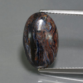 Pietersite Multicolore naturelle ovale, 4.65 ct, Opaque