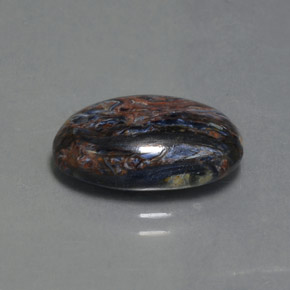 Pietersite Multicolore naturelle ovale, 4.65 ct, Opaque