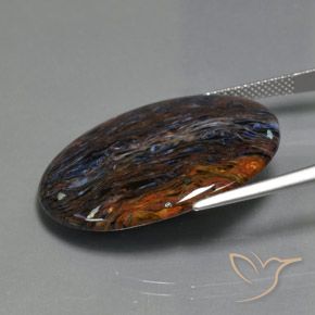 Pietersite Multicolore naturelle ovale, 18.58 ct, Opaque