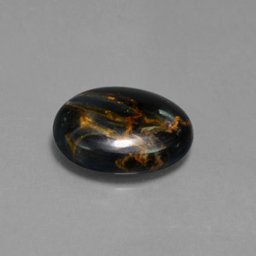 Pietersite Multicolore naturelle Coupe ovale, 5.19 ct, Opaque