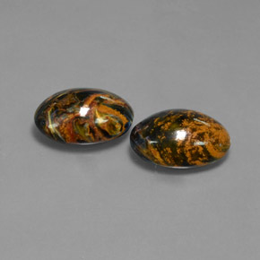 Achetez naturel ct Multicolore Pietersite gems, Coupe ovale, En provenance Namibie chez GemSelect. En stock, livraison internationale!