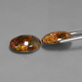 Achetez naturel ct Multicolore Pietersite gems, Coupe ovale, En provenance Namibie chez GemSelect. En stock, livraison internationale!