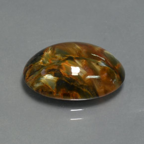 Pietersite Multicolore naturelle Coupe ovale, 7.00 ct, Opaque