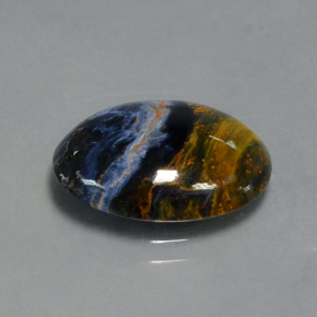 Pietersite Multicolore naturelle Coupe ovale, 5.30 ct, Opaque