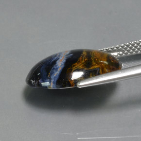 Pietersite Multicolore naturelle Coupe ovale, 5.30 ct, Opaque