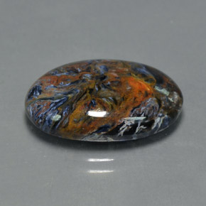 Pietersite Multicolore naturelle Coupe ovale, 10.12 ct, Opaque