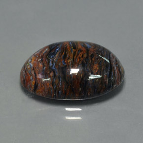 Pietersite Multicolore naturelle Coupe ovale, 8.77 ct, Opaque