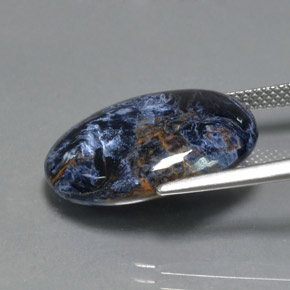 Piétersite multicolore naturelle coupe ovale, 10,42 ct, opaque