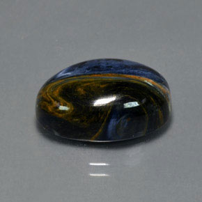 Piétersite multicolore naturelle coupe ovale, 12,27 ct, opaque
