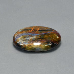 Pietersite Multicolore naturelle Coupe ovale, 10.47 ct, Opaque