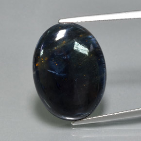 Piétersite multicolore naturelle coupe ovale, 10,70 ct, opaque