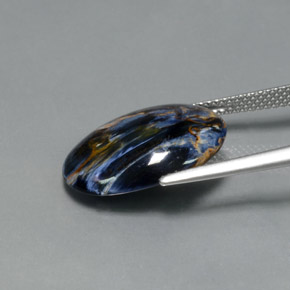 Pietersite Multicolore naturelle Coupe ovale, 6.54 ct, Opaque