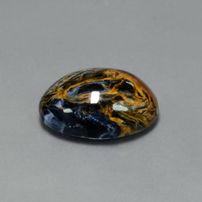 Piétersite multicolore naturelle coupe ovale, 11,81 ct, opaque