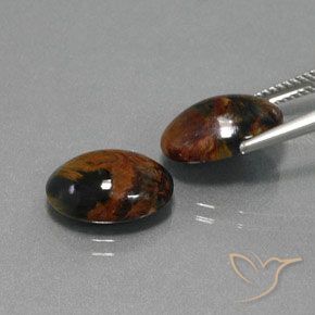 Shop natural 9.39ct Multicolore Pietersite gems, ovale, from Namibie at GemSelect. In stock, global shipping!