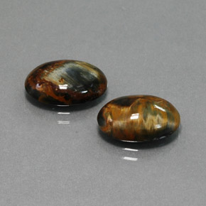 Achetez naturel ct multicolore piétersite gems, coupe ovale, en provenance namibie chez gemselect. en stock, livraison internationale!