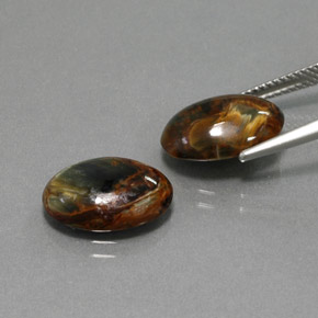 Achetez naturel ct multicolore piétersite gems, coupe ovale, en provenance namibie chez gemselect. en stock, livraison internationale!