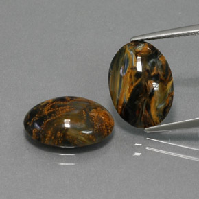 Achetez naturel ct multicolore piétersite gems, coupe ovale, en provenance namibie chez gemselect. en stock, livraison internationale!