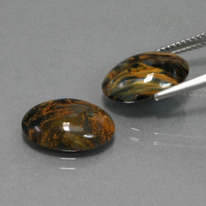 Achetez naturel ct multicolore piétersite gems, coupe ovale, en provenance namibie chez gemselect. en stock, livraison internationale!