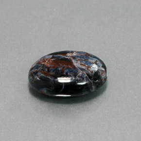 Pietersite Multicolore naturelle Coupe ovale, 4.49 ct, Opaque