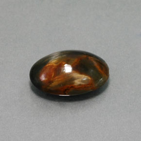 Piétersite multicolore naturelle coupe ovale, 4,54 ct, opaque