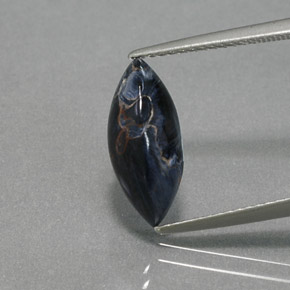 Pietersite Multicolore naturelle Marquise, 2.55 ct, Opaque