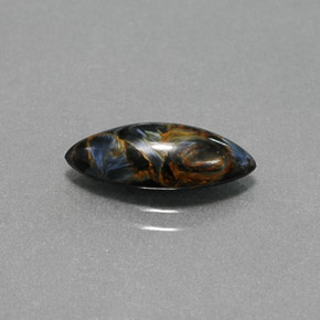 Piétersite multicolore naturelle marquise, 2,26 ct, opaque
