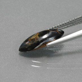 Piétersite multicolore naturelle marquise, 2,26 ct, opaque