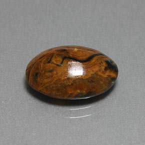 Pietersite Multicolore naturelle Coupe ovale, 6.36 ct, Opaque