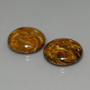 Achetez naturel ct Multicolore Pietersite gems, Coupe roude, En provenance Namibie chez GemSelect. En stock, livraison internationale!