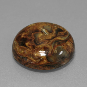 Pietersite Multicolore naturelle Coupe roude, 15.43 ct, Opaque
