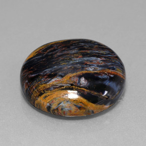 Piétersite multicolore naturelle coupe roude, 13,82 ct, opaque