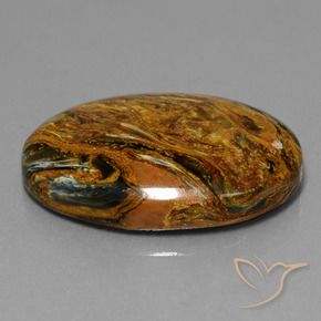 Pietersite Multicolore naturelle ovale, 34.44 ct, Opaque