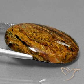 Pietersite Multicolore naturelle ovale, 34.44 ct, Opaque