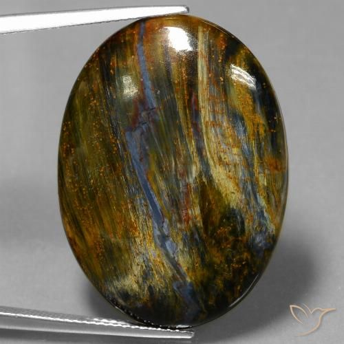 Pietersite Multicolore naturelle ovale, 23.40 ct, Opaque