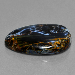 Piétersite multicolore naturelle en forme de poire, 30,52 ct, opaque