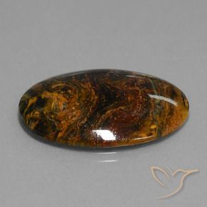 Pietersite Multicolore naturelle ovale, 19.62 ct, Opaque