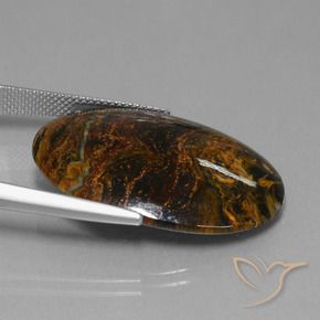 Pietersite Multicolore naturelle ovale, 19.62 ct, Opaque