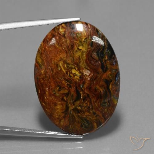 Pietersite Multicolore naturelle ovale, 22.19 ct, Opaque