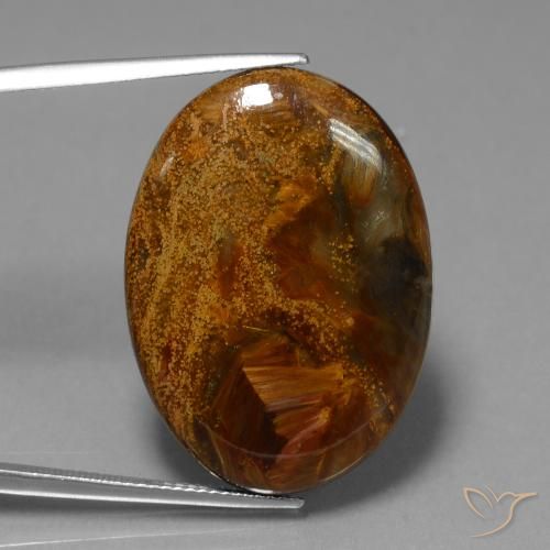23.40ct Naturel Multicolore Pietersite, ovale, Opaque