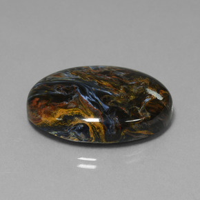 Piétersite multicolore naturelle coupe ovale, 41,01 ct, opaque