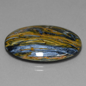 Pietersite Multicolore naturelle Coupe ovale, 26.41 ct, Opaque