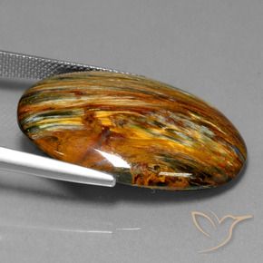 Pietersite Multicolore naturelle ovale, 24.96 ct, Opaque