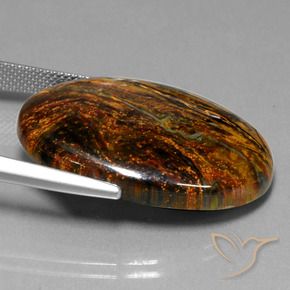 Pietersite Multicolore naturelle ovale, 27.91 ct, Opaque
