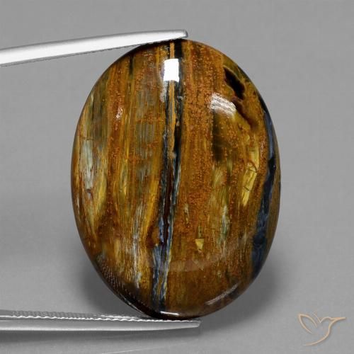 Pietersite Multicolore naturelle ovale, 26.40 ct, Opaque