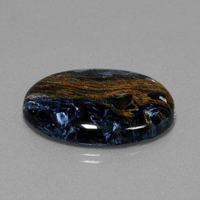 Piétersite multicolore naturelle coupe ovale, 28,85 ct, opaque
