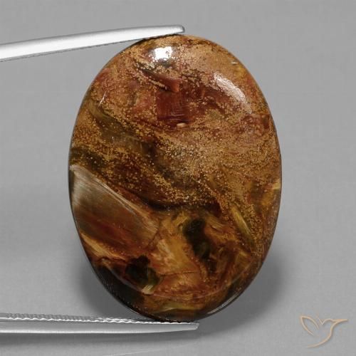 22.93ct Naturel Multicolore Pietersite, ovale, Opaque