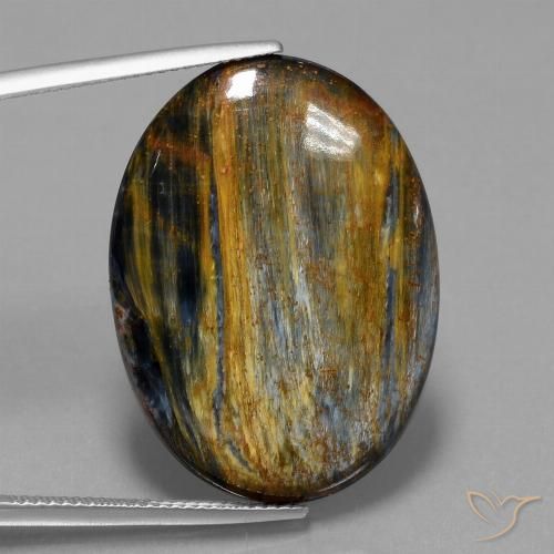 Pietersite Multicolore naturelle ovale, 21.88 ct, Opaque